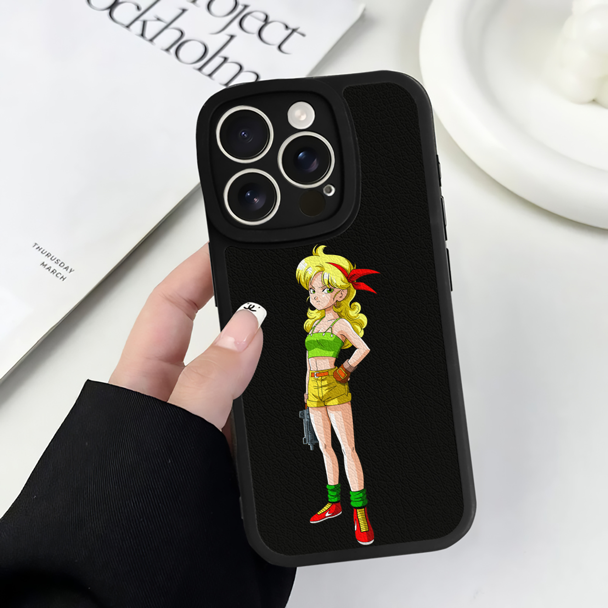 （画像用） ドラゴンボール DRAGON BALL 【iPhone 16シリーズ対応】シリコンスマホケース（レザー調） 材質：シリコン